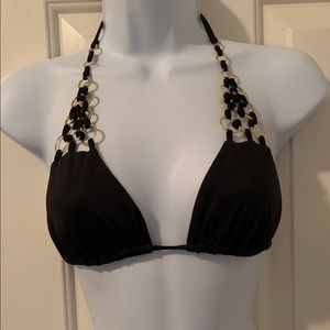 Black beach bunny Ireland ring triangle bikini